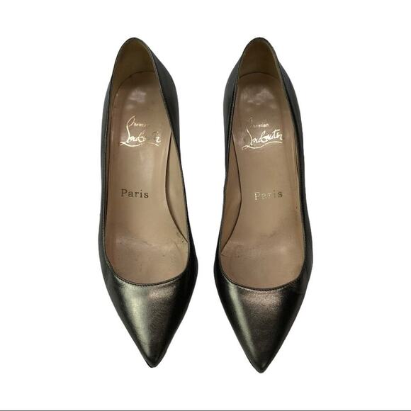 Christian Louboutin Metallic Stiletto Heels Pumps Size 6.5 - Picture 11 of 16
